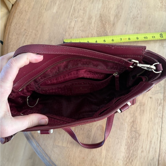 Kate Spade Deep Maroon Satchel - Picture 3 of 4